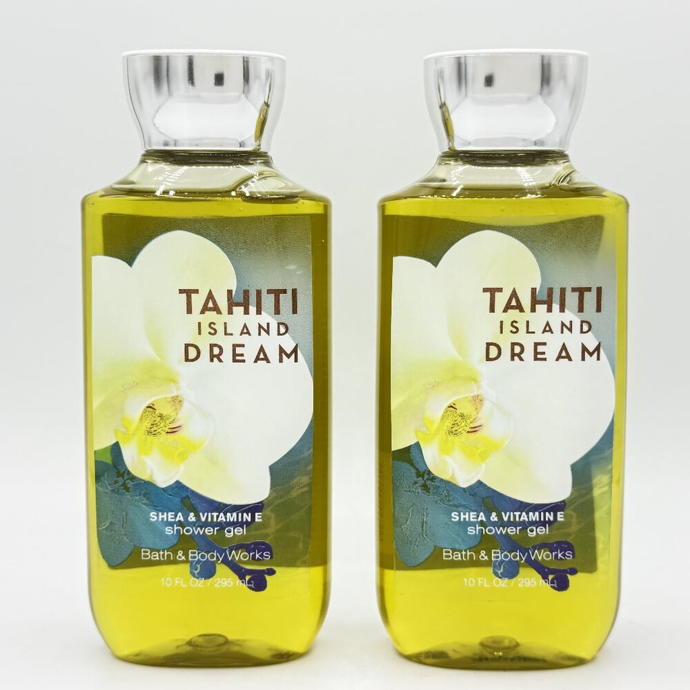 Bath & Body Works Tahiti Island Dream Shower Gel 10oz 2-Piece Set